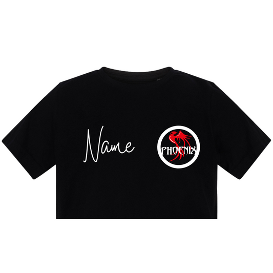 Phoenix Dance Cropped T-Shirt - Small Print