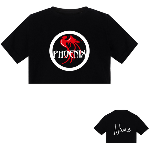 Phoenix Dance Cropped T-Shirt - Full Print