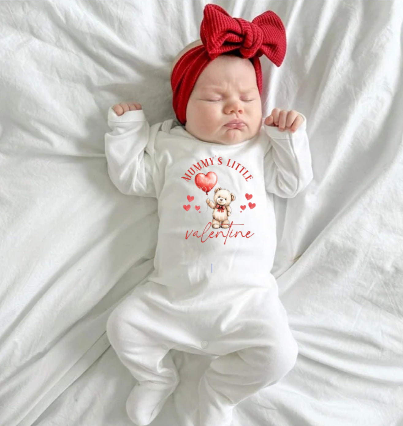 Mummy’s Little valentine Sleepsuit