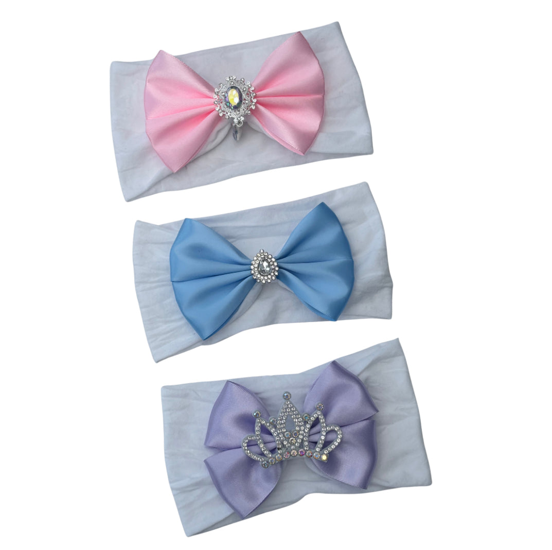 3 Piece Satin Headband Set