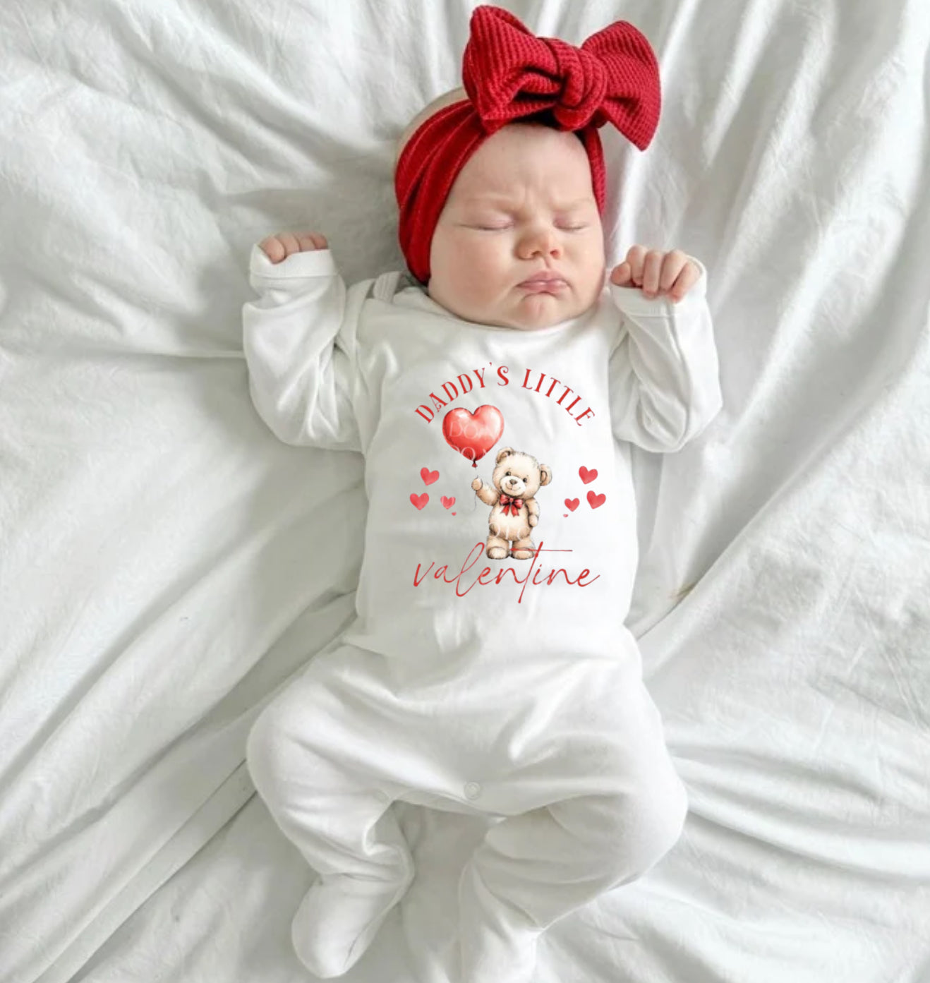 Daddy’s Little valentine Sleepsuit