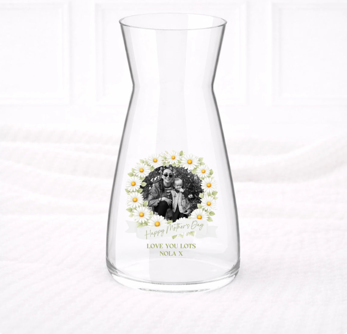 Rose Photo Wreath Vase