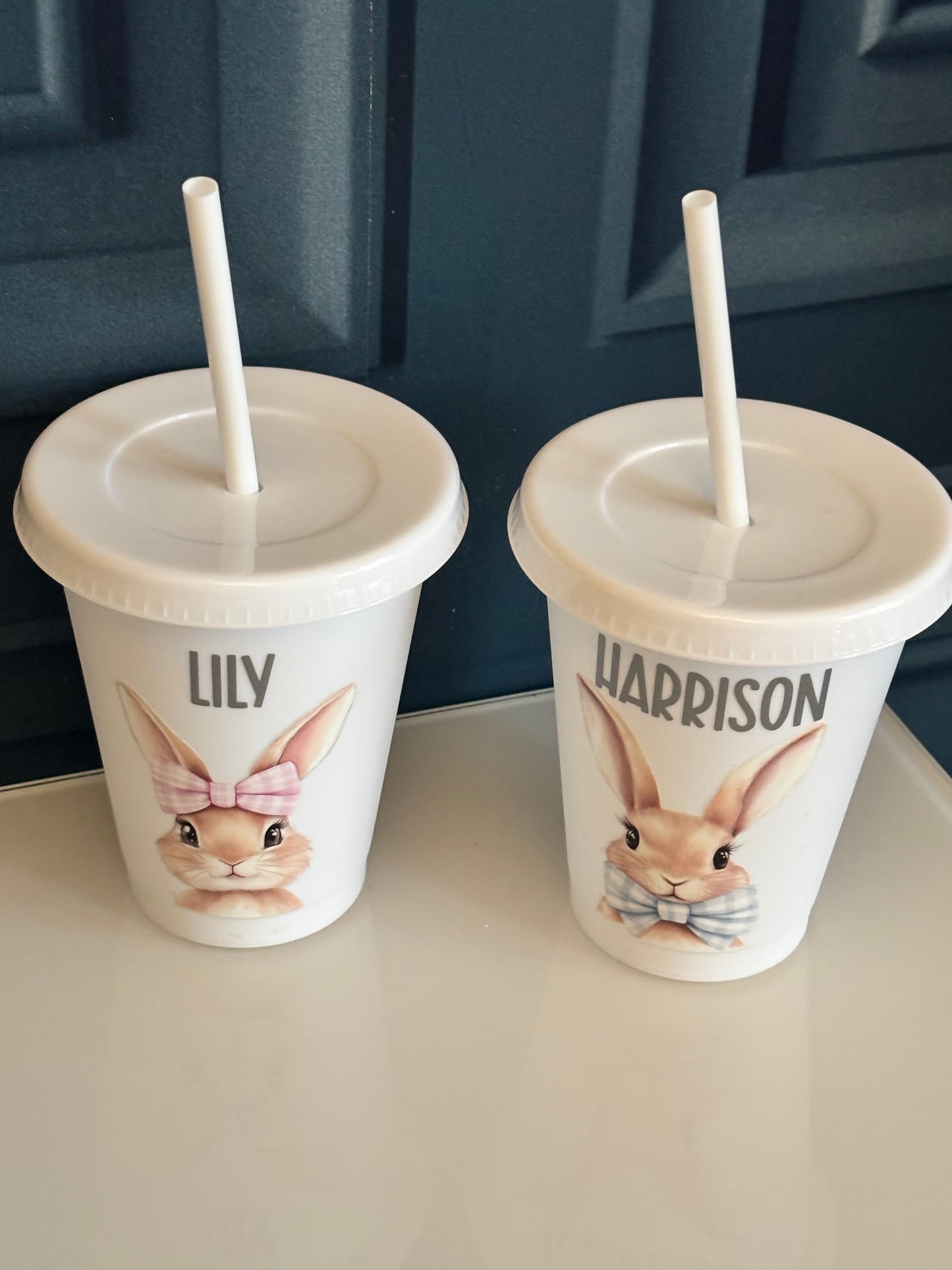Gingham Bunny Easter Cold Cup