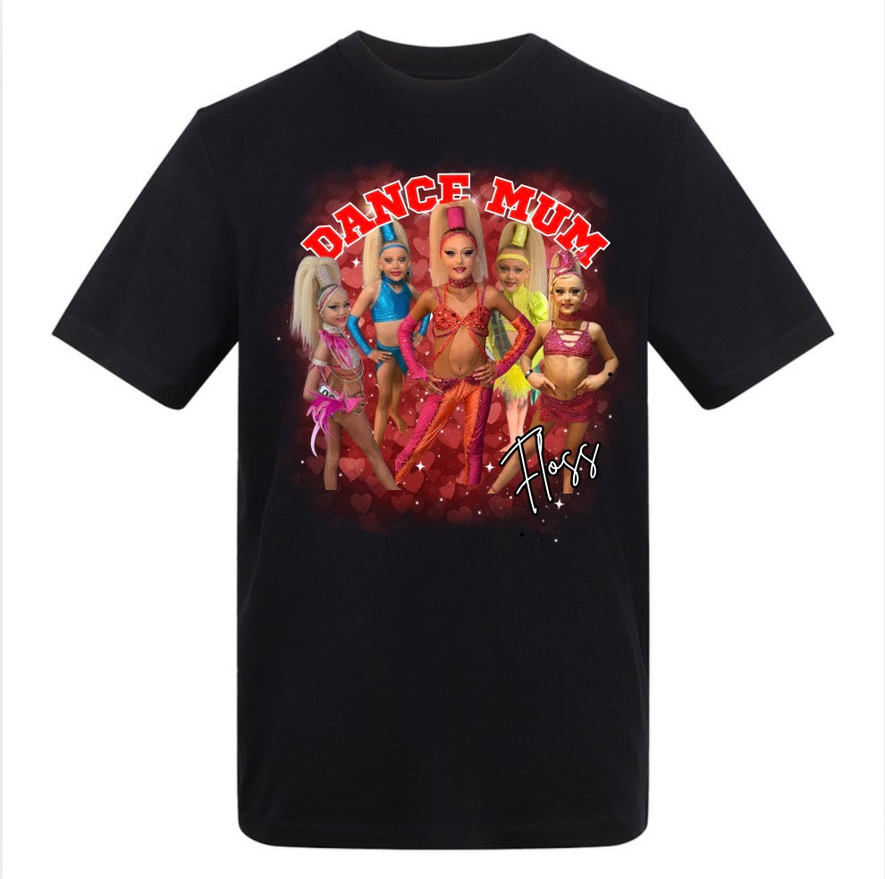 Dance mum photo collage t-shirt