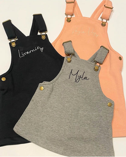 Personalised dungaree dress