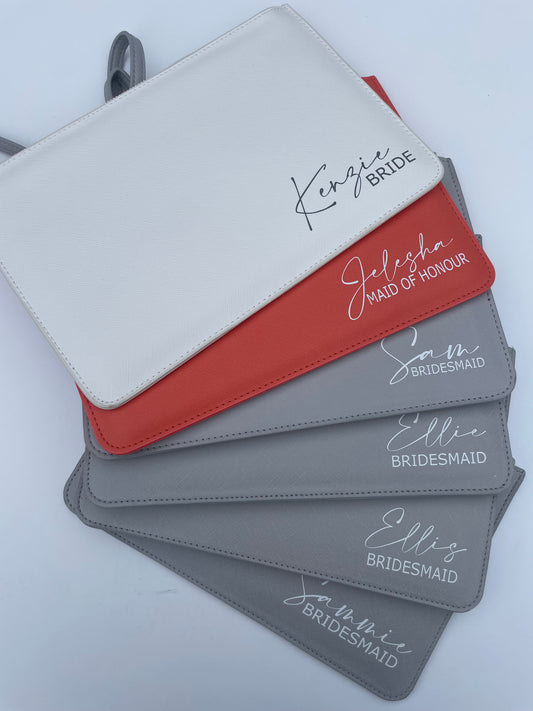 Personalised wedding Clutch bag