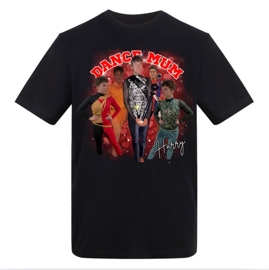 Dance mum photo collage t-shirt