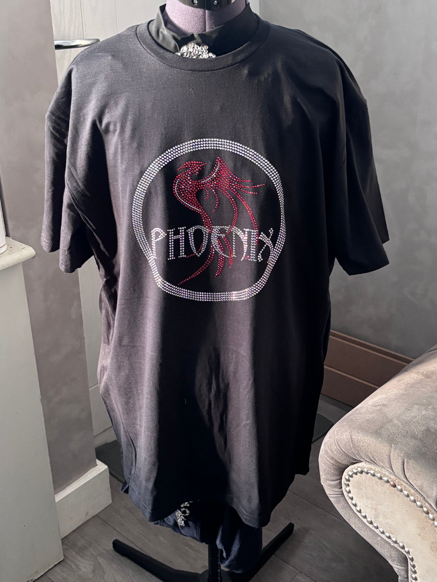Rhinestone Phoenix T-Shirt