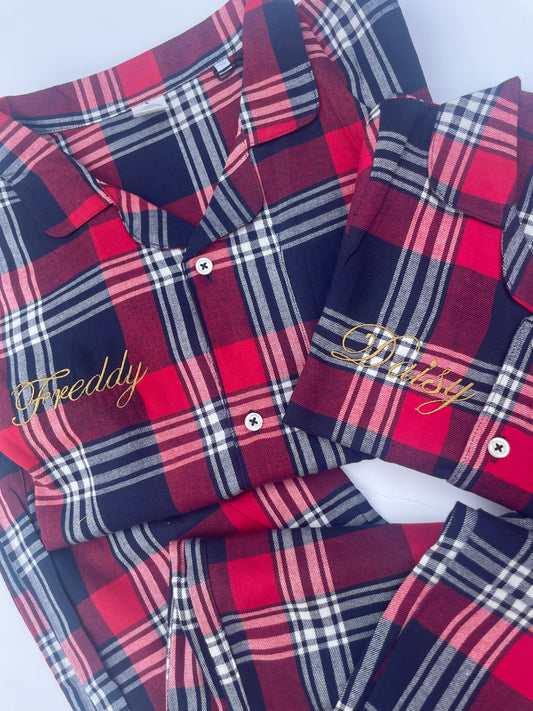 Personalised Tartan Christmas Pyjamas