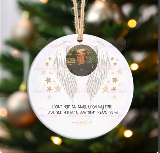 Angel In Heaven Ceramic Bauble