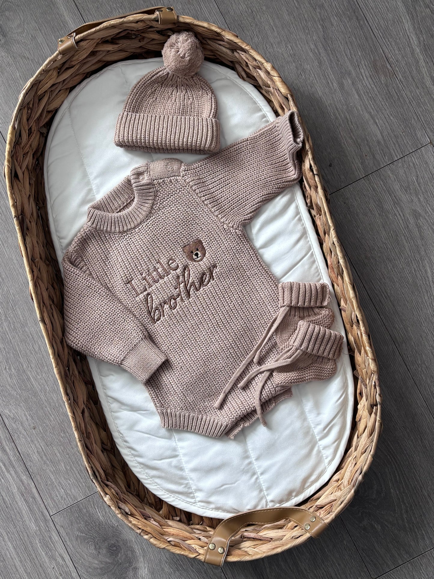 Little Brother Knitted Romper