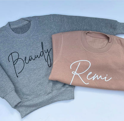 Personalised Script Name Sweatshirt