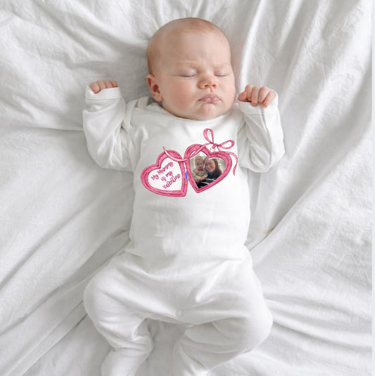 My valentine is Mummy Sleepsuit