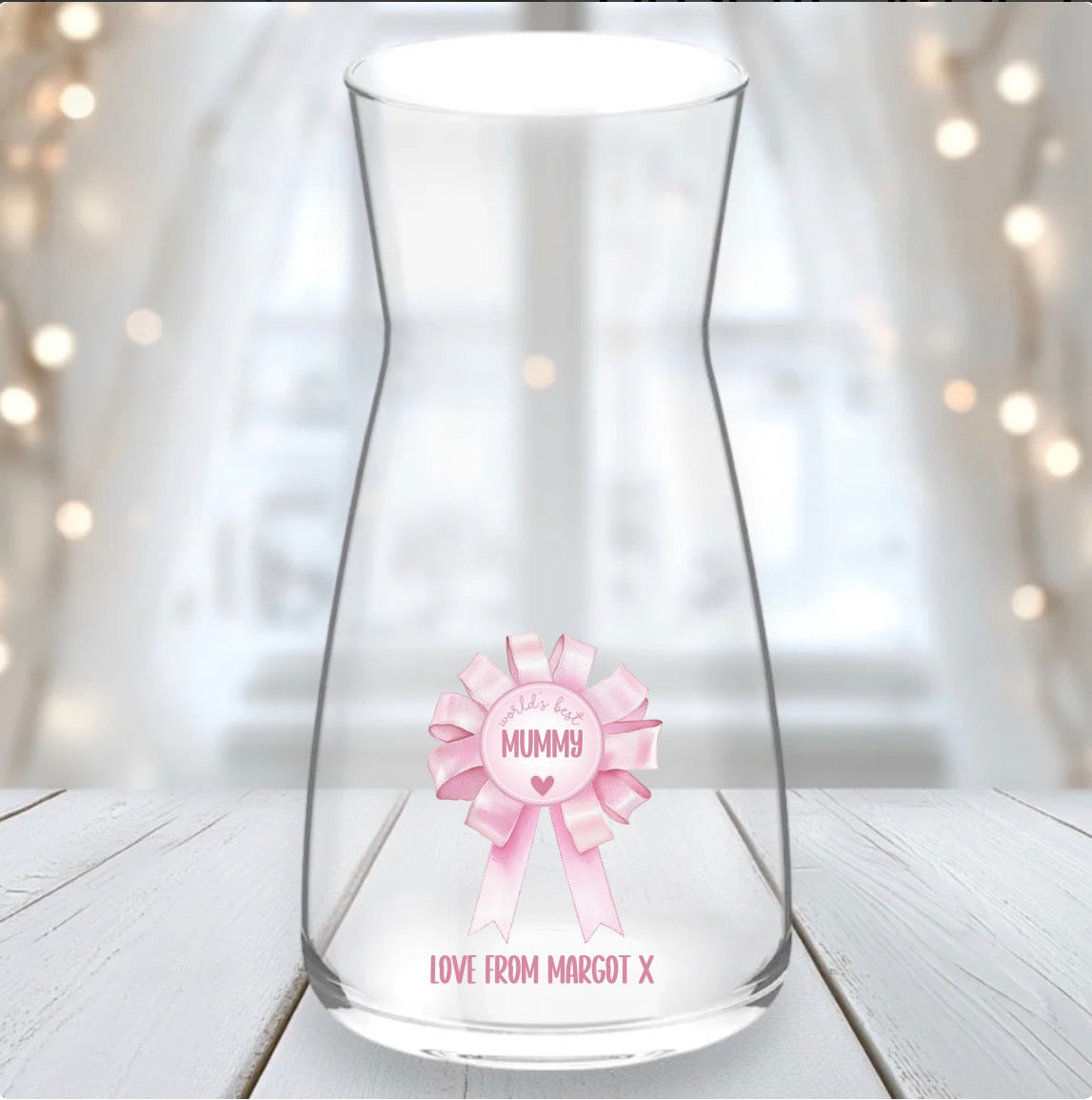 Personalised Rosette Vase
