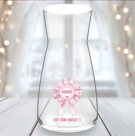 Personalised Rosette Vase