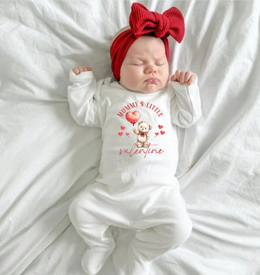 Mummy’s Little valentine Sleepsuit