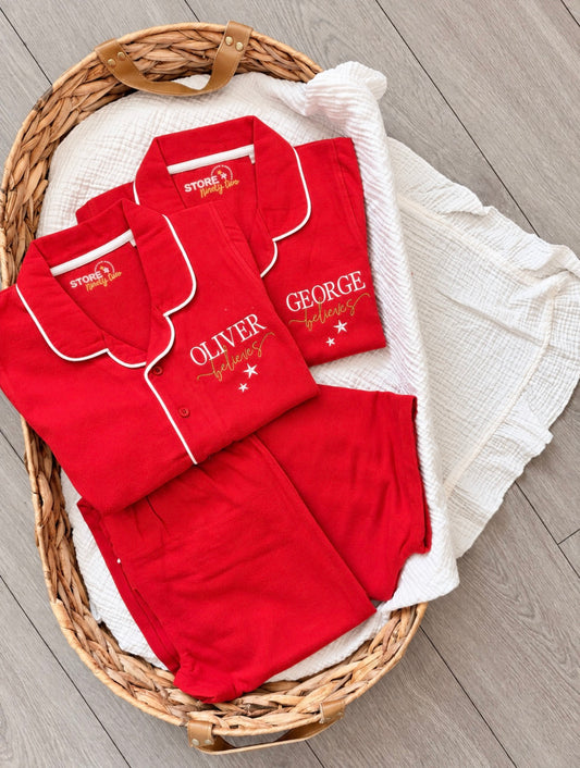 Personalised “believes” classic pyjamas