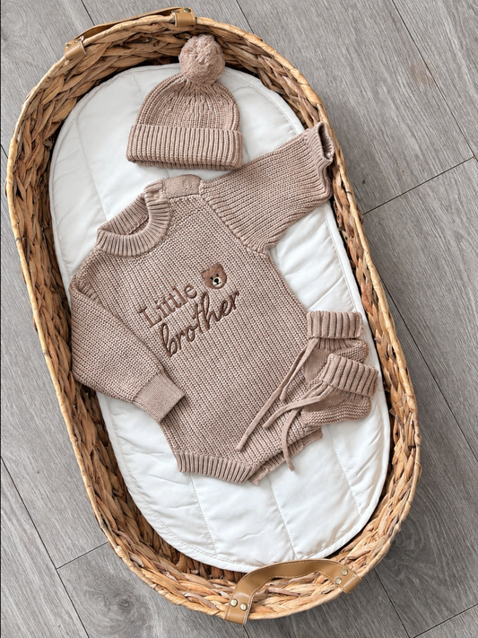 Little Brother Knitted Romper