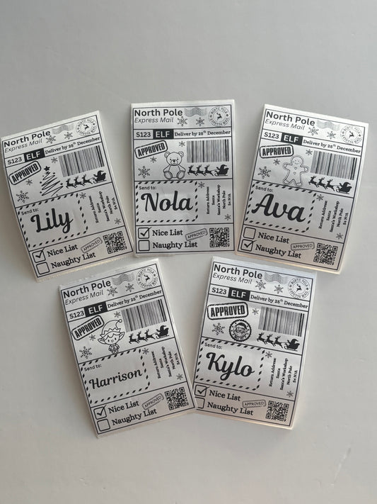 Personalised Christmas Shipping Label