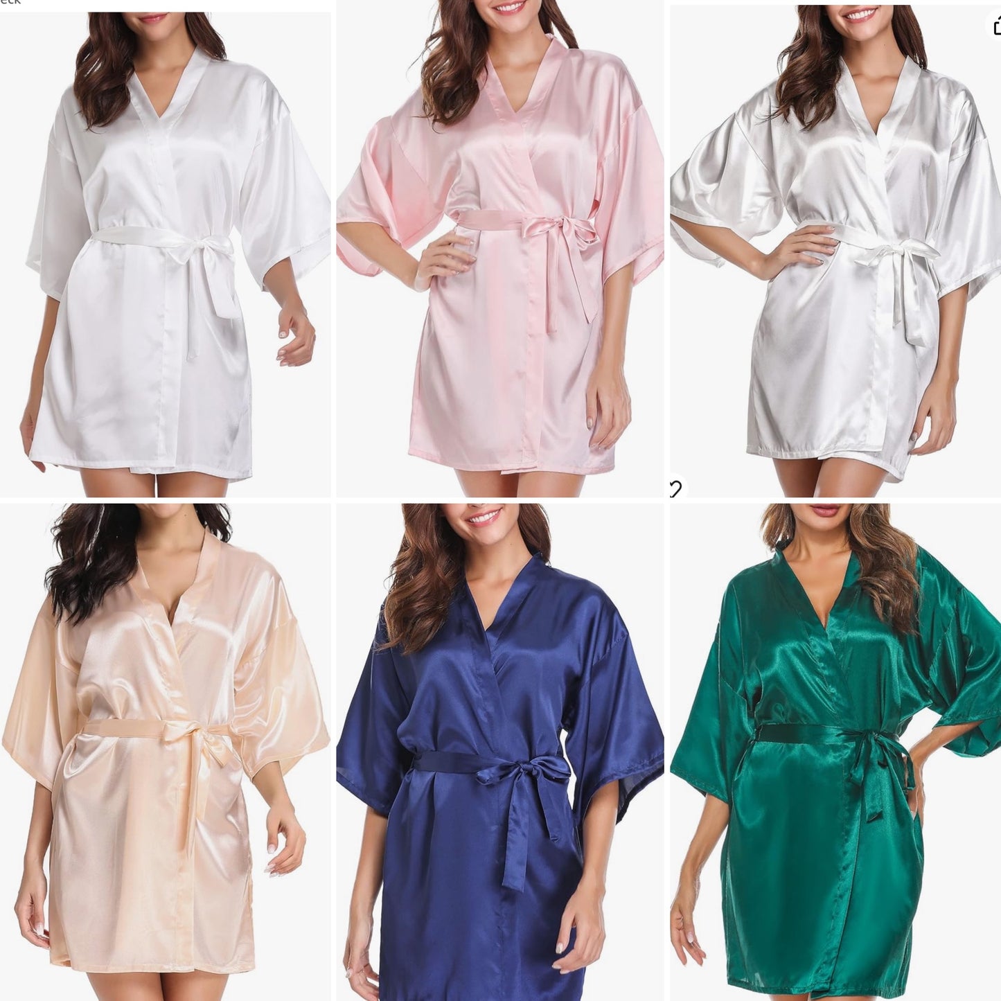 Silk prom robe