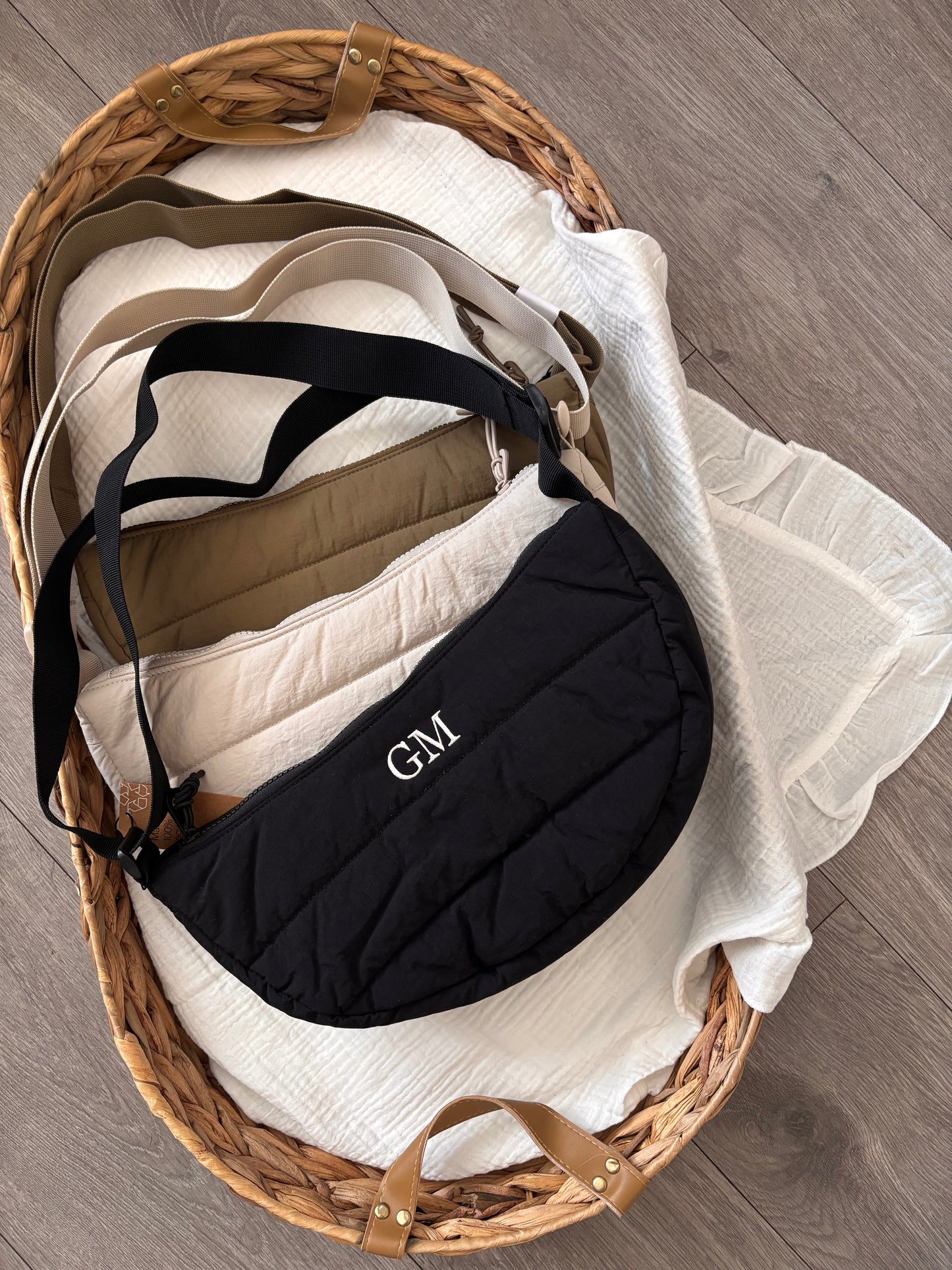 Personalised Embroidered Cross Body Bag