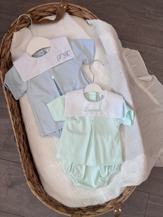 Boys 2 Piece Embroidered Set