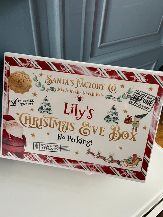 Personalised Christmas Eve Box - Santa Design