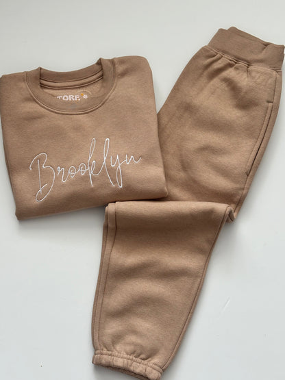 Embroidered Script Name Tracksuit