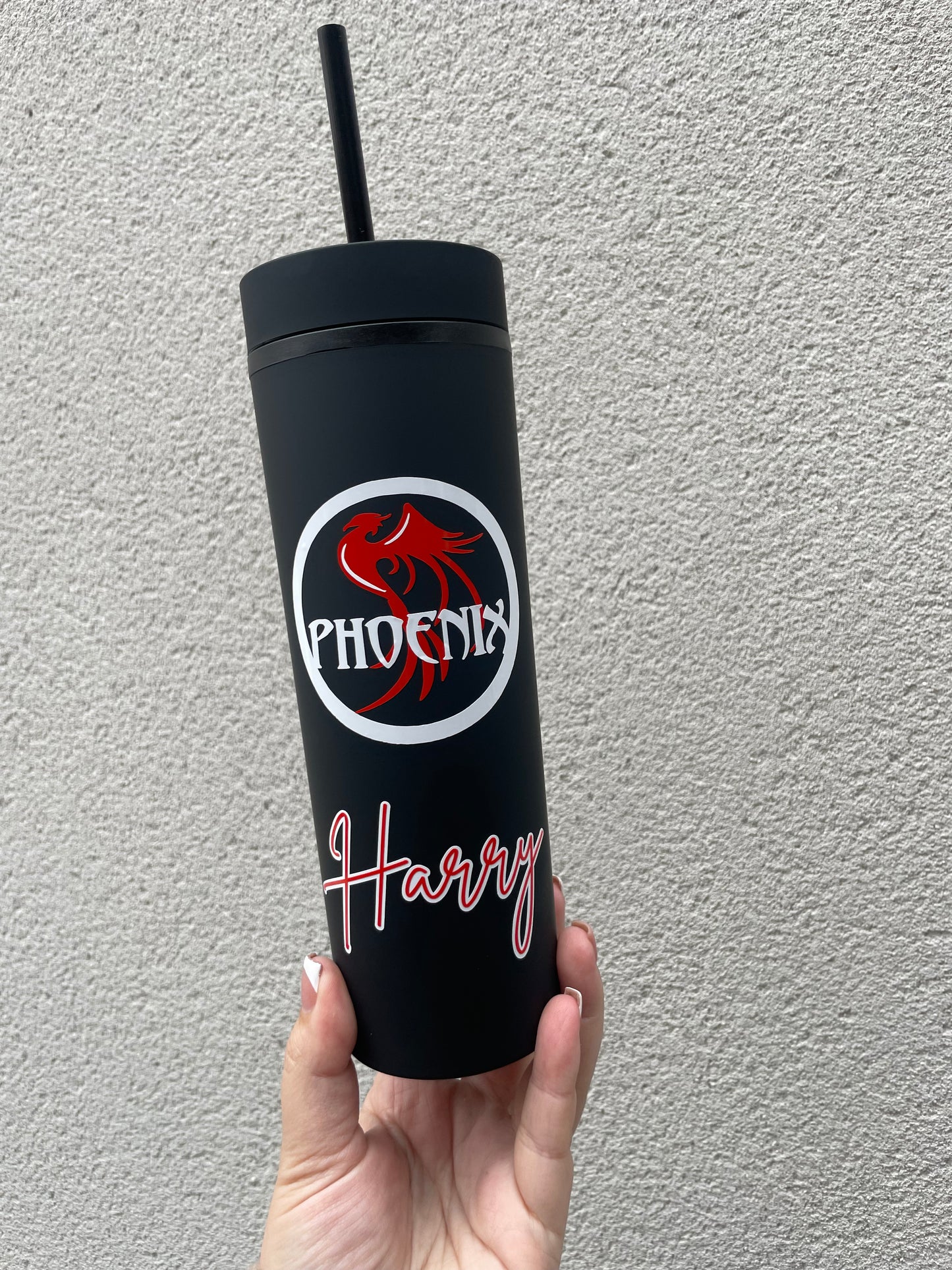 Phoenix Tumbler with straw