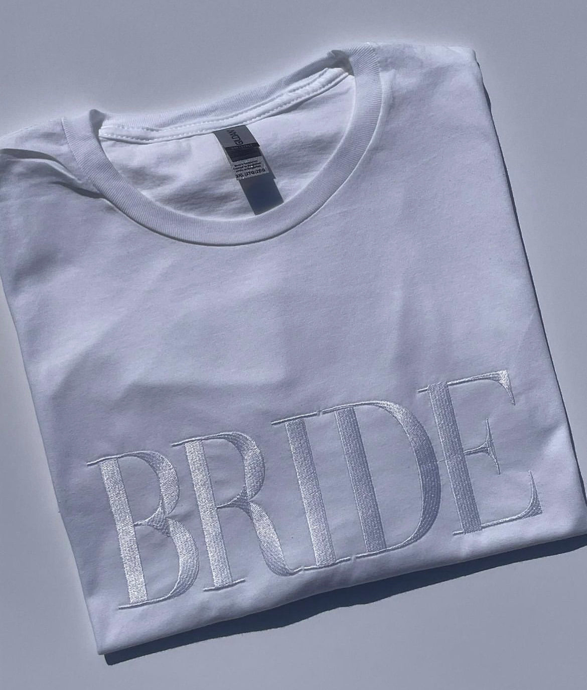 Embroidered Wifey/Bride T-shirt