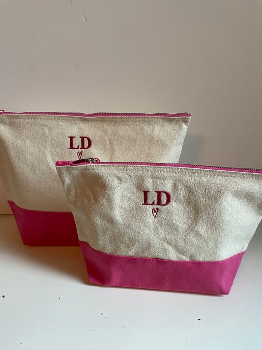 Personalised Embroidered Makeup Bag