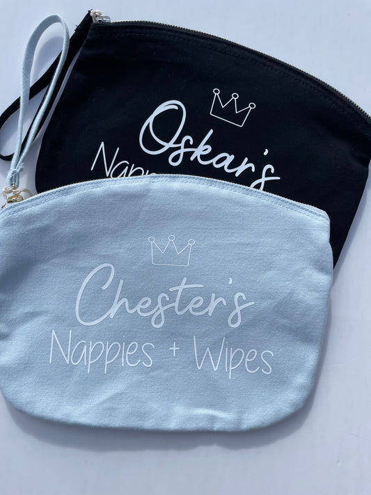 Personalised Nappy Pouch