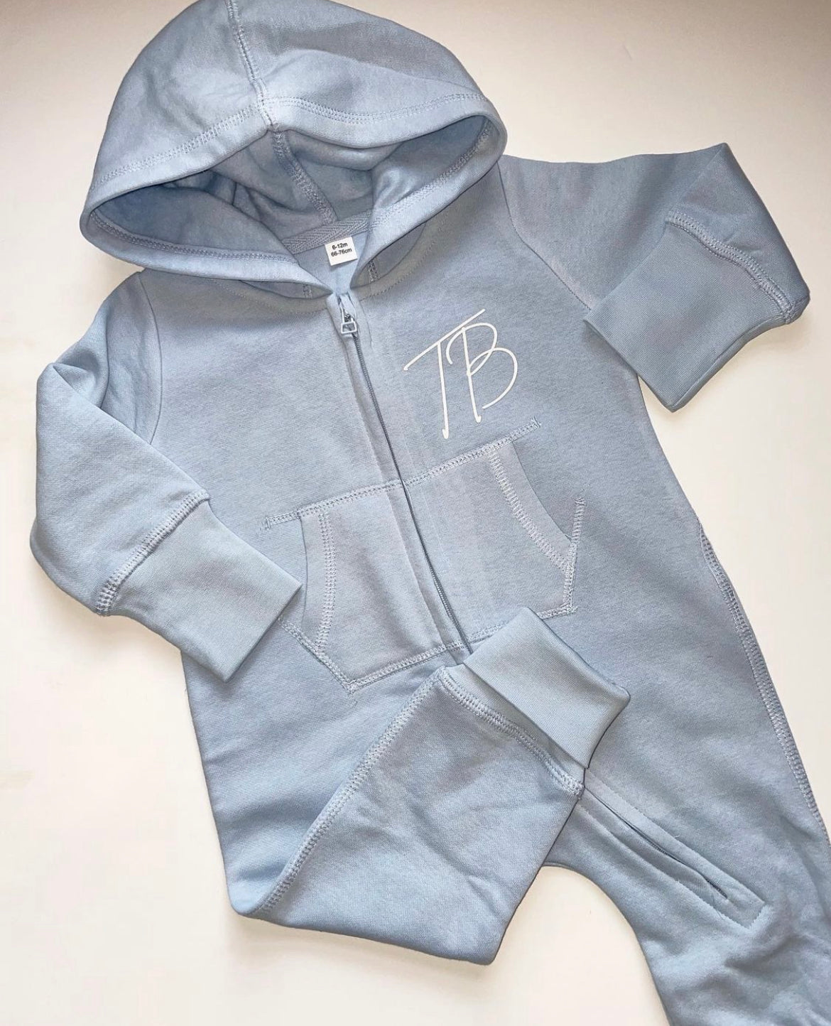 Personalised Zip up onesie